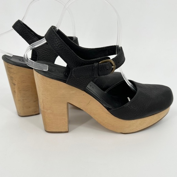 Rachel Comey Dekalb Clog Chunky high heel closed-toe wood platform leather shoe - Picture 7 of 7